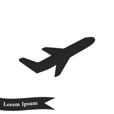 Uçak işareti simgesi.