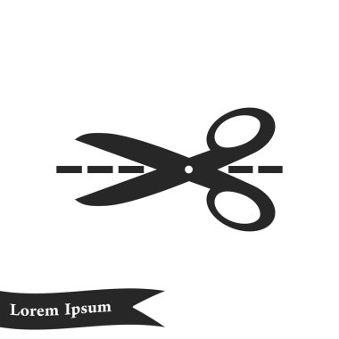 Makas işareti simgesi.