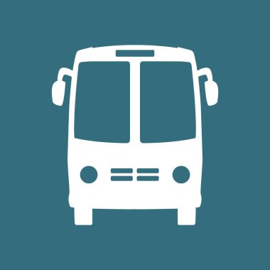 otobüs işareti simgesi. toplu taşıma sembolü.