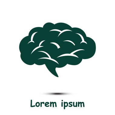 Beyin simgesi. İnsan akıllı akıllı zihin. 