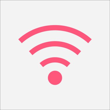 Wifi Sembolü. Vektör kablosuz ağ simgesi 