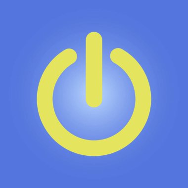 Güç işareti simgesi.