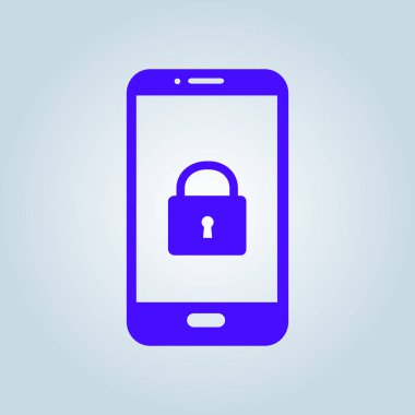 Akıllı telefon soyut simgesi. Renk soyut vektör illüstrasyon