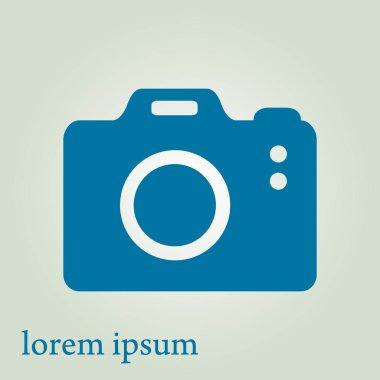 Soyut kamera vektör simgesi.  