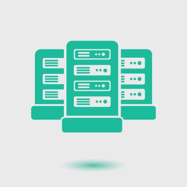 Ağ sunucuları soyut renk vektör illüstrasyon