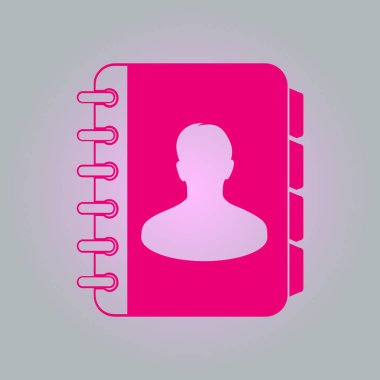 Telefon rehberi simbol.