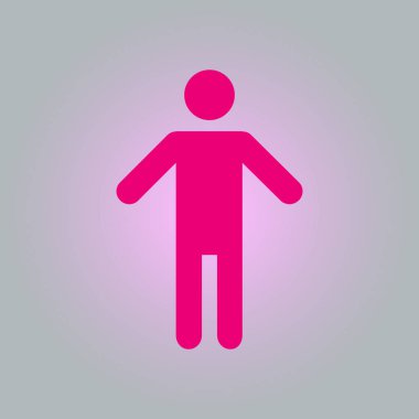 Kişi vektör sembolü. İnsan avatarı.