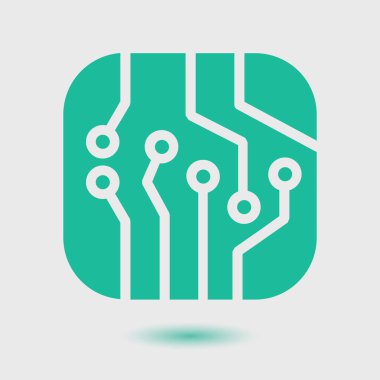 Mikroçip işareti simgesi.