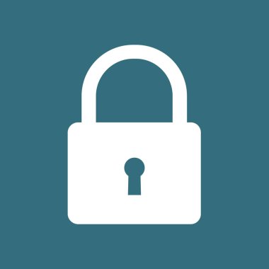 Simgeyi kilitleyin. Vektör renk illüstrasyon