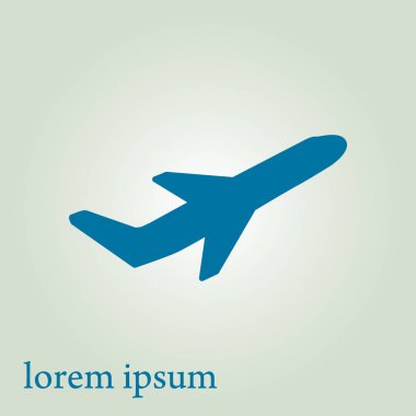 Uçak işareti simgesi.