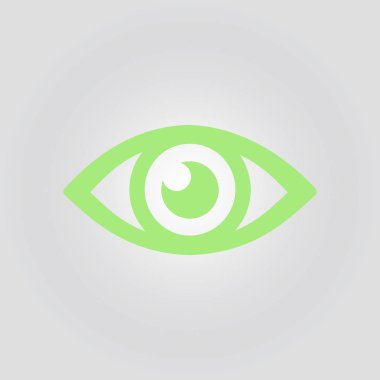 Göz simgesini. Düz tasarım stili.