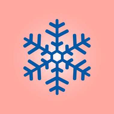 Kar tanesi simgesi. Yılbaşı dekorasyonu. 