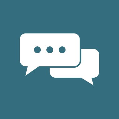 Geneli düz tasarım simgesi bubbles 