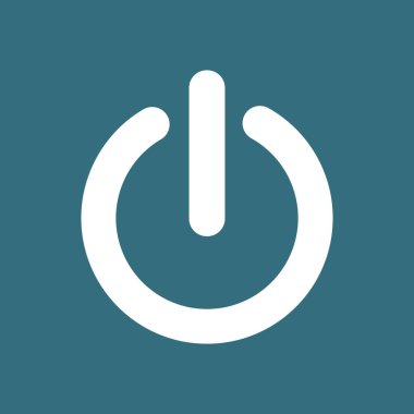 Güç işareti simgesi. Vektör çizim