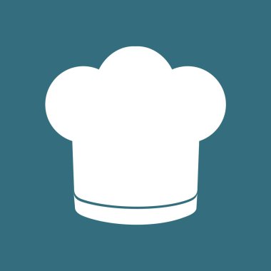 Şef şapka işareti simgesi. Pişirme şapka soyut renk vektör illüstrasyon