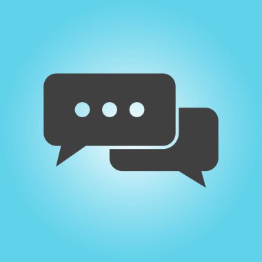 Geneli düz tasarım simgesi bubbles 