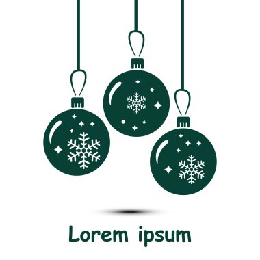 Yeni Yıl dekorasyon soyut renk vektör illüstrasyon