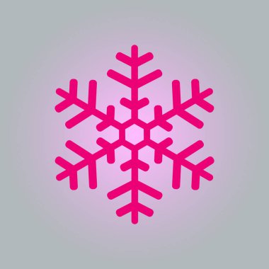 Kar tanesi simgesi. Yılbaşı dekorasyonu. 