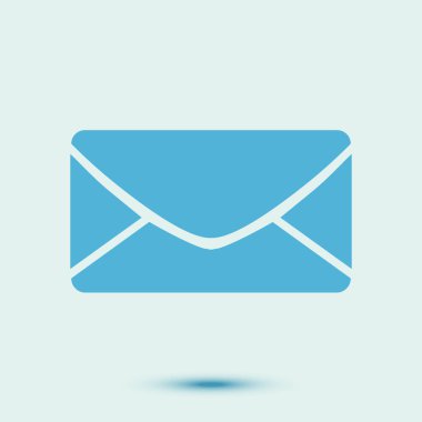 Harf simgesi. Posta simgesi. Vektör çizimi. 