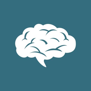 Beyin simgesi. İnsan akıllı akıllı zihin. 