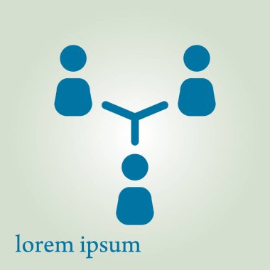 Sosyal ağ tek simgesi. Küresel teknoloji. Sosyal bağlantılar ağı.