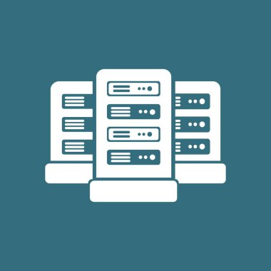 Ağ sunucuları soyut renk vektör illüstrasyon