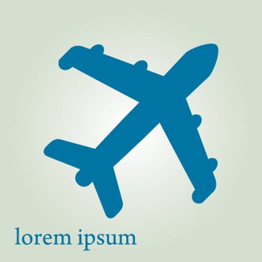 Uçak işareti simgesi.