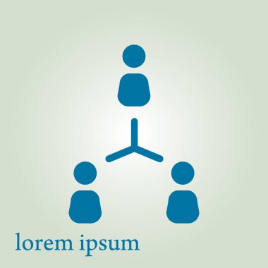 Sosyal ağ tek simgesi. Küresel teknoloji. Sosyal bağlantılar ağı.