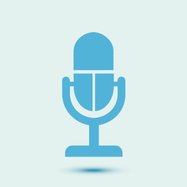 Mikrofon işareti simgesi.