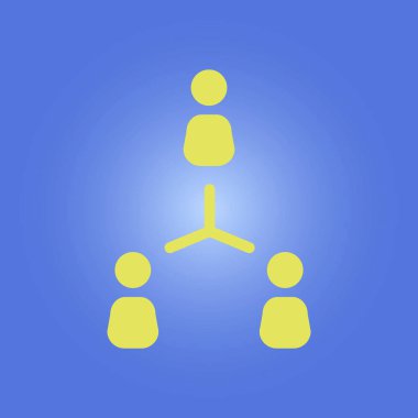 Sosyal ağ tek simgesi. Küresel teknoloji. Sosyal bağlantılar ağı.