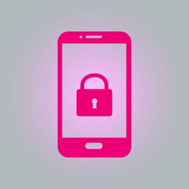 Akıllı telefon soyut simgesi. Renk soyut vektör illüstrasyon