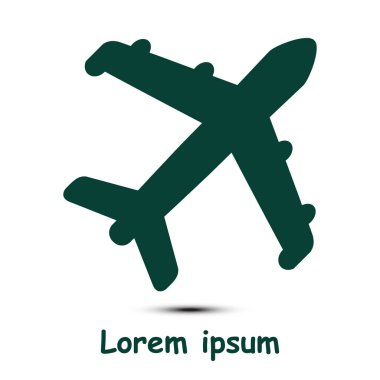 Uçak işareti simgesi.