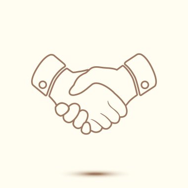 El sıkışma işareti simgesi.