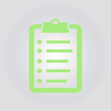 onay listesi sembolü.