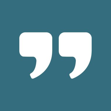 Konuşma simgesini. İletişim sembolü. Sohbet alıntı işareti.