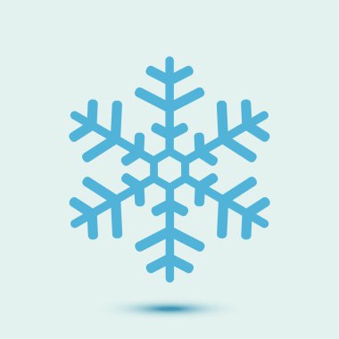 Kar tanesi simgesi. Yılbaşı dekorasyonu. 