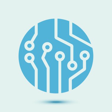 Mikroçip işareti simgesi.