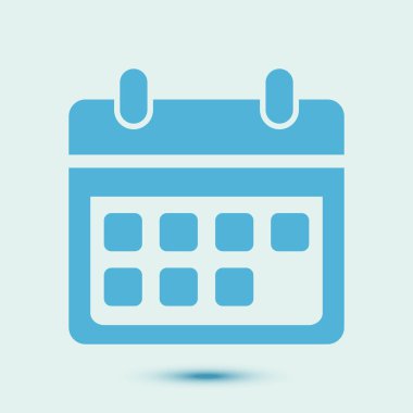 Vektör takvim simgesini. Önemli tarihler işareti 