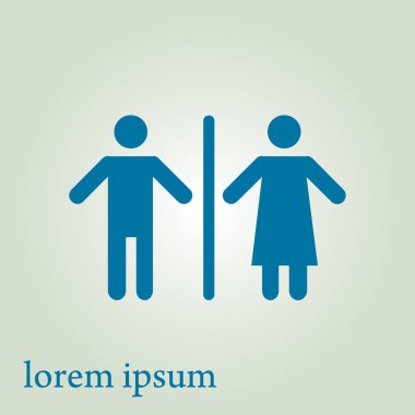 Tuvalet işareti simgesi.