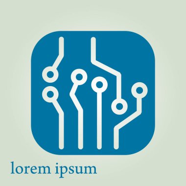 Mikroçip işareti simgesi.