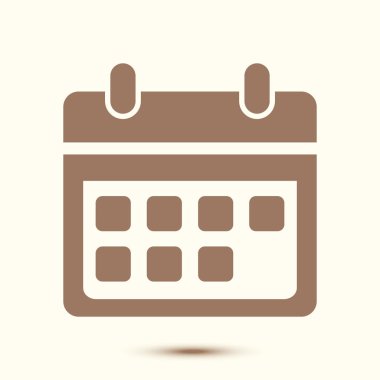 Vektör takvim simgesini. Önemli tarihler işareti 