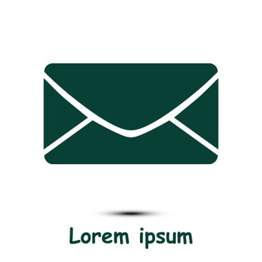 Harf simgesi. Posta simgesi. Vektör çizimi. 