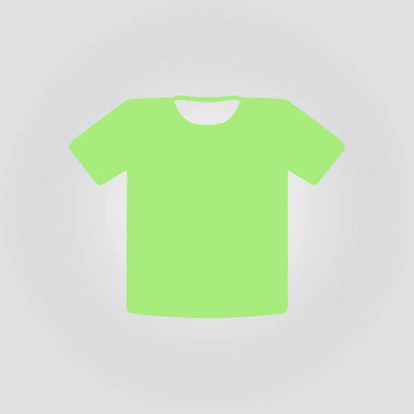 Shirt Teken Pictogram Kleding Symbool Platte Ontwerpstijl — Stockvector