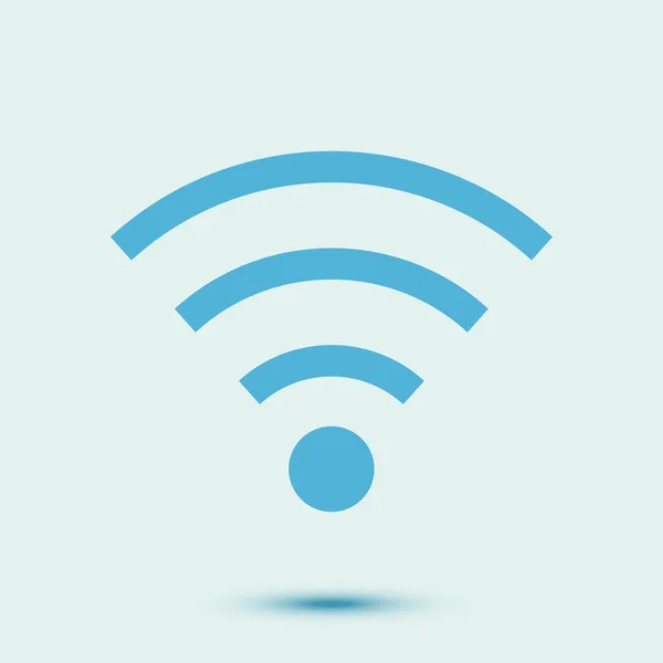 Simbolo Wifi Icona Della Rete Wireless Vettoriale — Vettoriale Stock