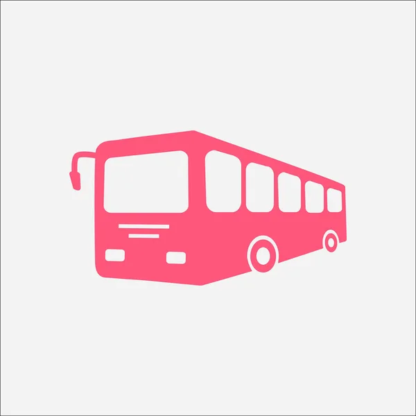 Ícone Sinal Ônibus Símbolo Transporte Público Ilustração Cor Abstrata — Vetor de Stock