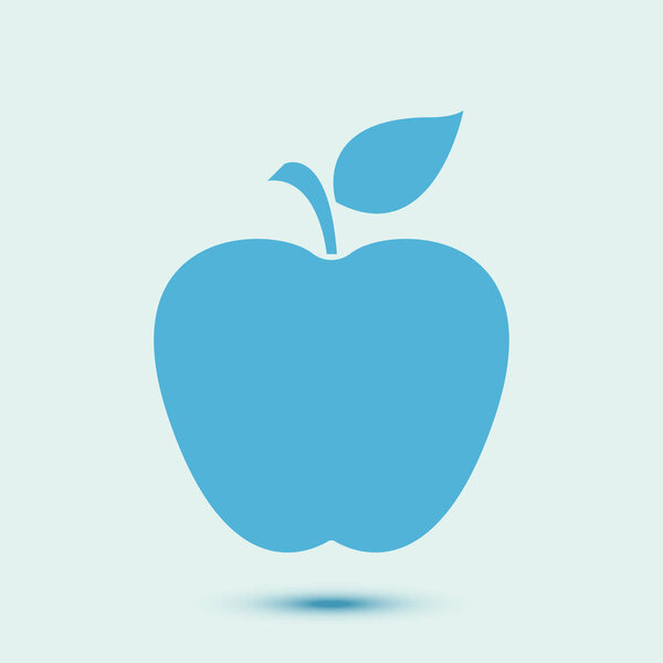 Apple icon vector color illustration