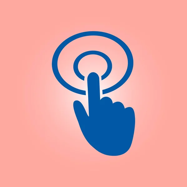 Touchscreen Zeichensymbol Zeiger Symbol — Stockvektor