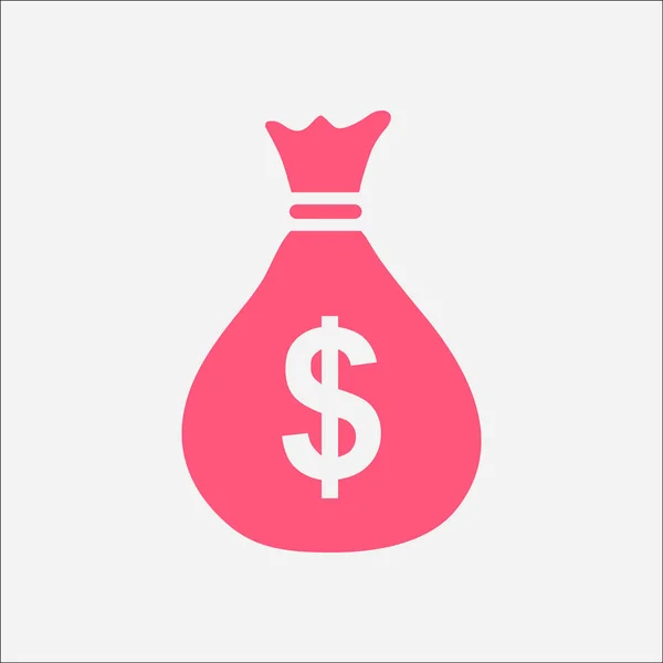 Money bag icon. — Stock Vector