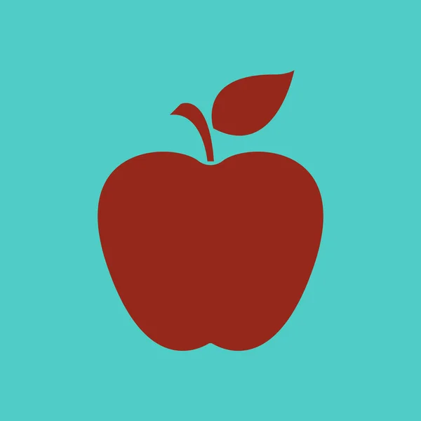 Icono Apple Vector Ilustración Color — Archivo Imágenes Vectoriales