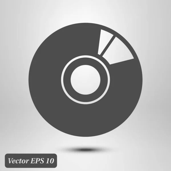 Ikon Atau Dvd Ikon Disk Kompak Vektor Abstrak - Stok Vektor